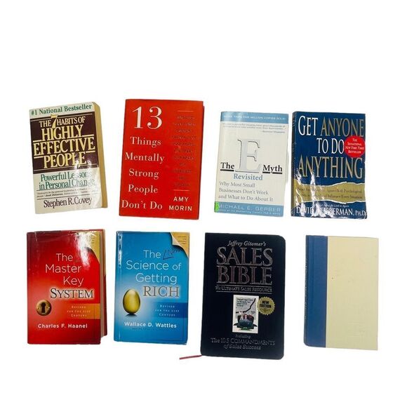 Set of 8 Motivational Business Books - Picture 1 of 16